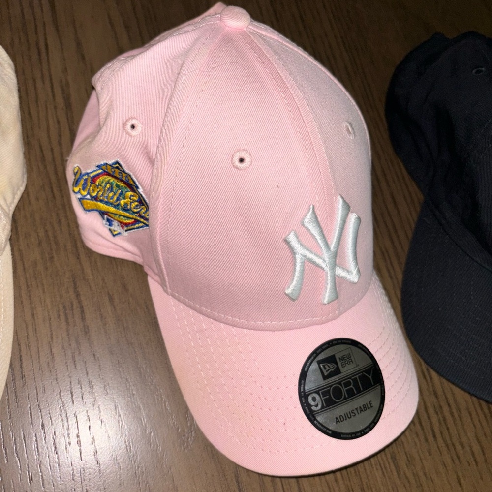 Pink Women Cap with Embroidered Logo